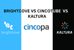 Brightcove vs CincoTube vs Kaltura