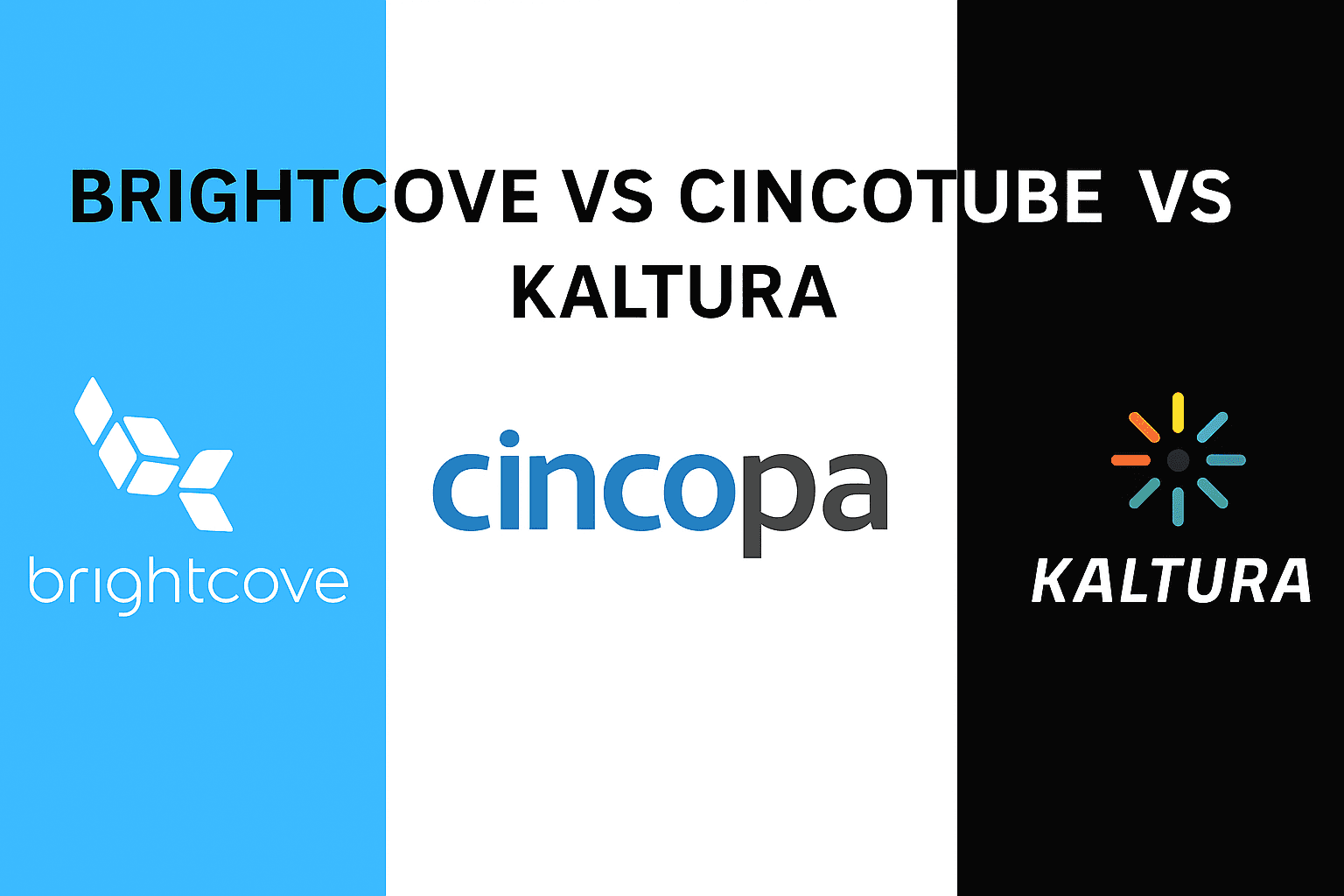 Brightcove vs CincoTube vs Kaltura