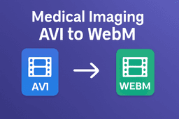 Medical Imaging AVI to WebM: DICOM Compatibility