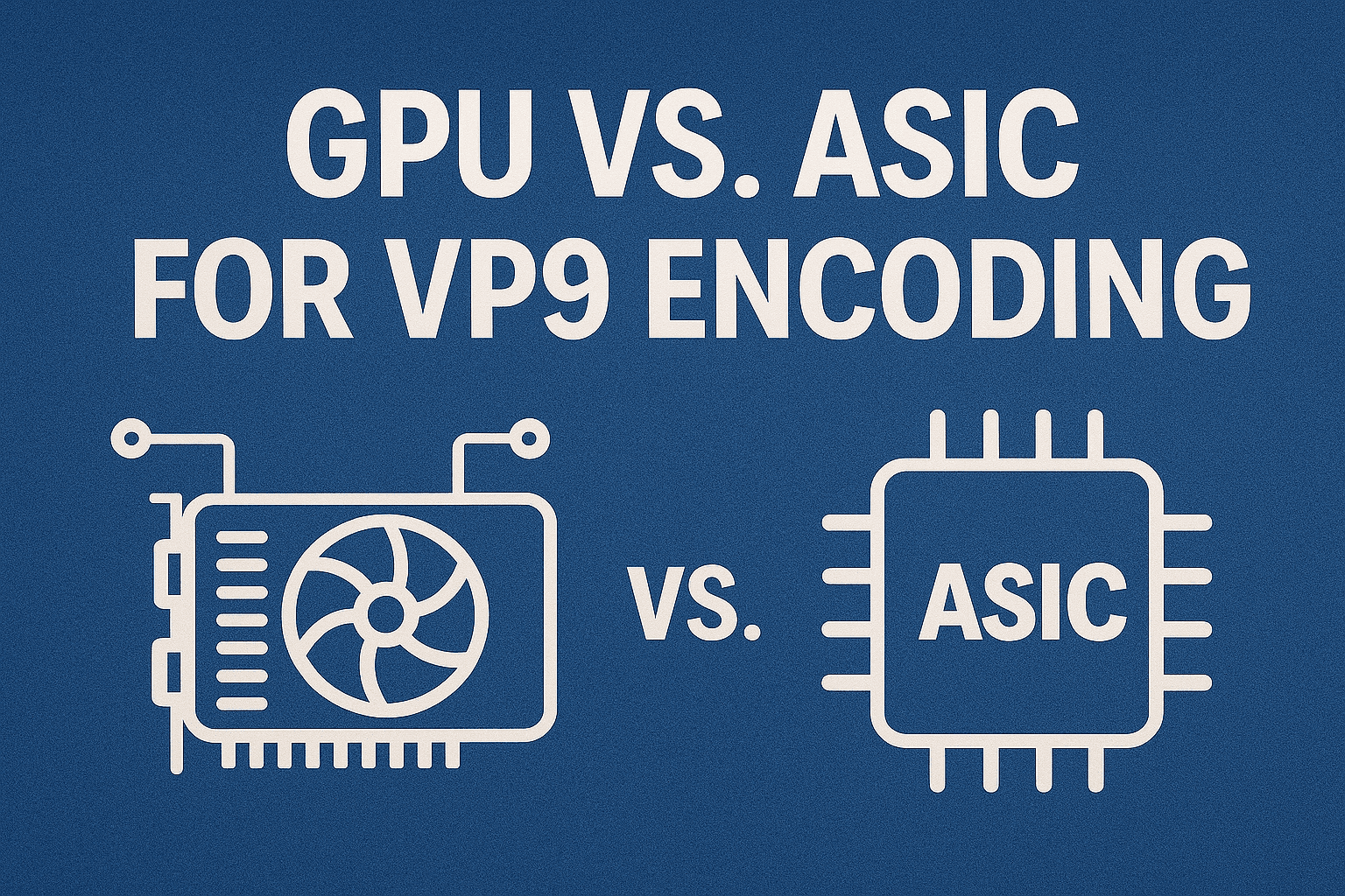 Hardware-Accelerated VP9 Encoding: GPU vs. ASIC