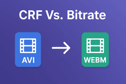 CRF vs. Bitrate: Quality Control for AVI-to-WebM