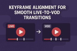 Keyframe Alignment for Smooth Live-to-VOD Transitions